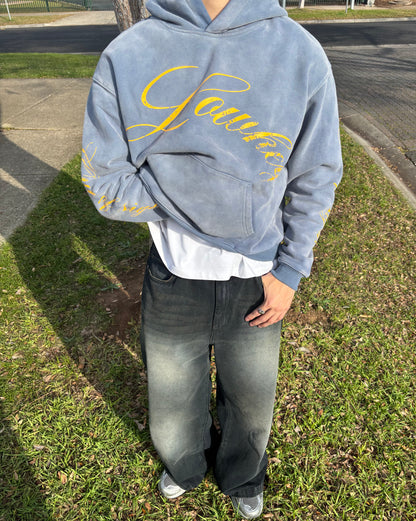 WASHED BLUE HOODIE